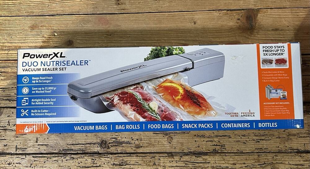 Power XL Duo NutriSealer Vacuum Sealer Set 6-in-1 New In Box Sealed